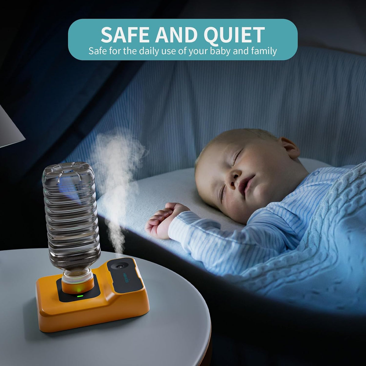 HOMDIS Humidificador de viaje, pequeño humidificador portátil para...