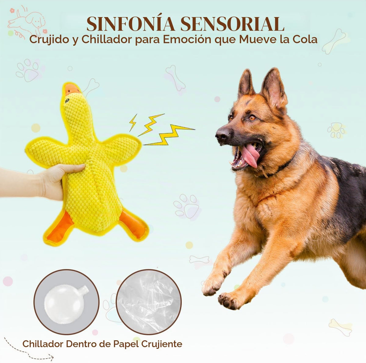 MAOOOOB Juguetes para perros sin relleno - Juguetes para morder par...
