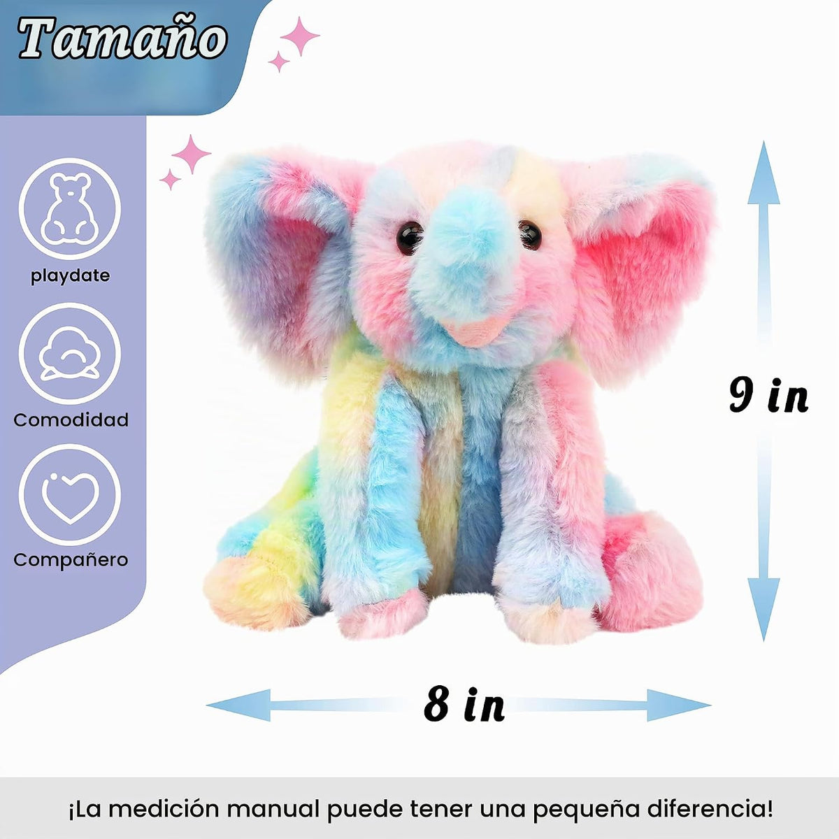 Hopearl Adorable Juguete de Elefante Bebé de Peluche Floppy Elephis...