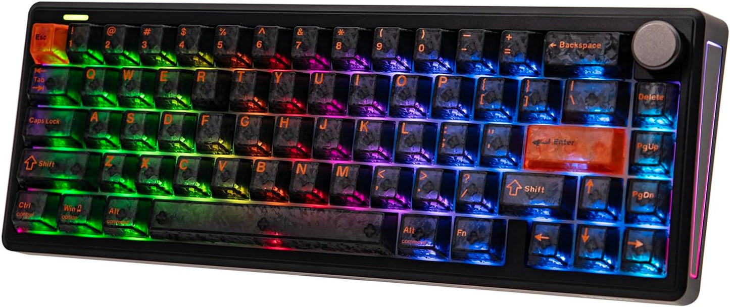 EPOMAKER TH65 Teclado mecánico inalámbrico para juegos con perilla...