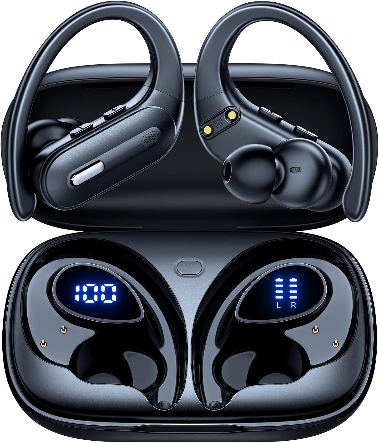 GNMN Auriculares inalámbricos con cancelación activa de ruido, auri...