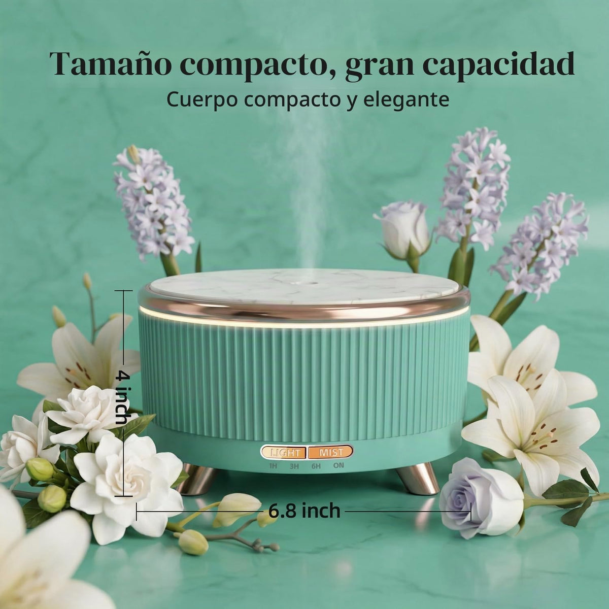 YOUENKITY Difusor del aceite esencial de 16.9 fl oz, humidificador...