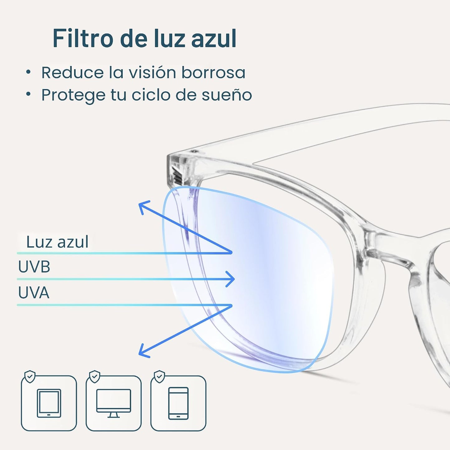 Gaoye Marcos de gafas para hombres – Gafas cuadradas con bloqueo de...