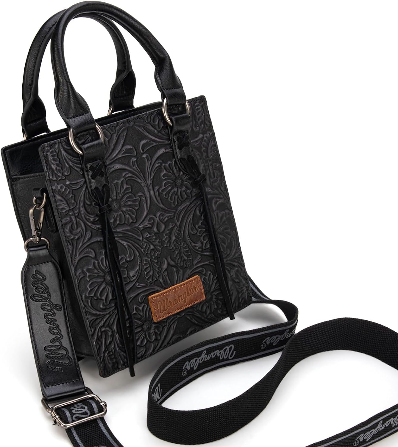 Wrangler Bolso Cruzado en Relieve para Mujer con Asa Superior, Bols...