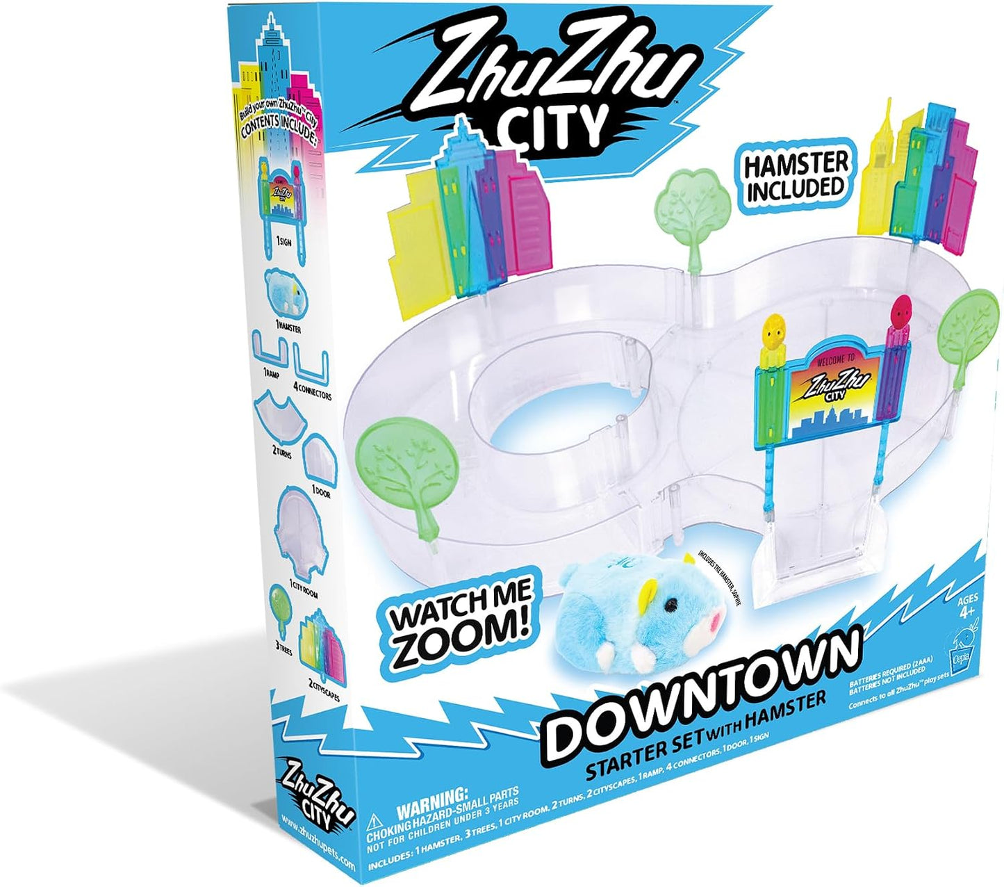 ZhuZhu City Downtown Starter Playset con hámsters electrónicos Pips...