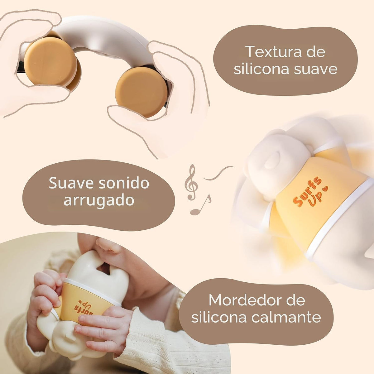 Moonkie coches de juguete de silicona de grado alimenticio para niñ...