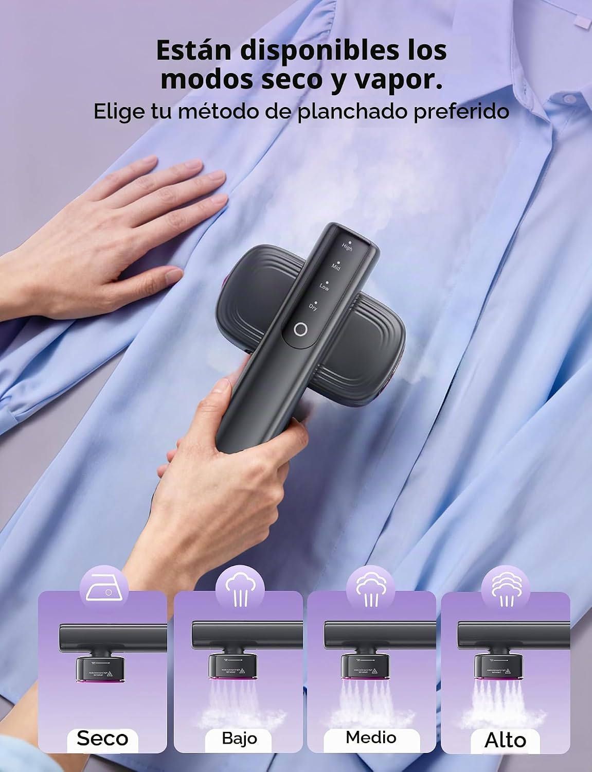 Sundu Vaporizador y plancha 2 en 1 para ropa, vaporizador de viaje...