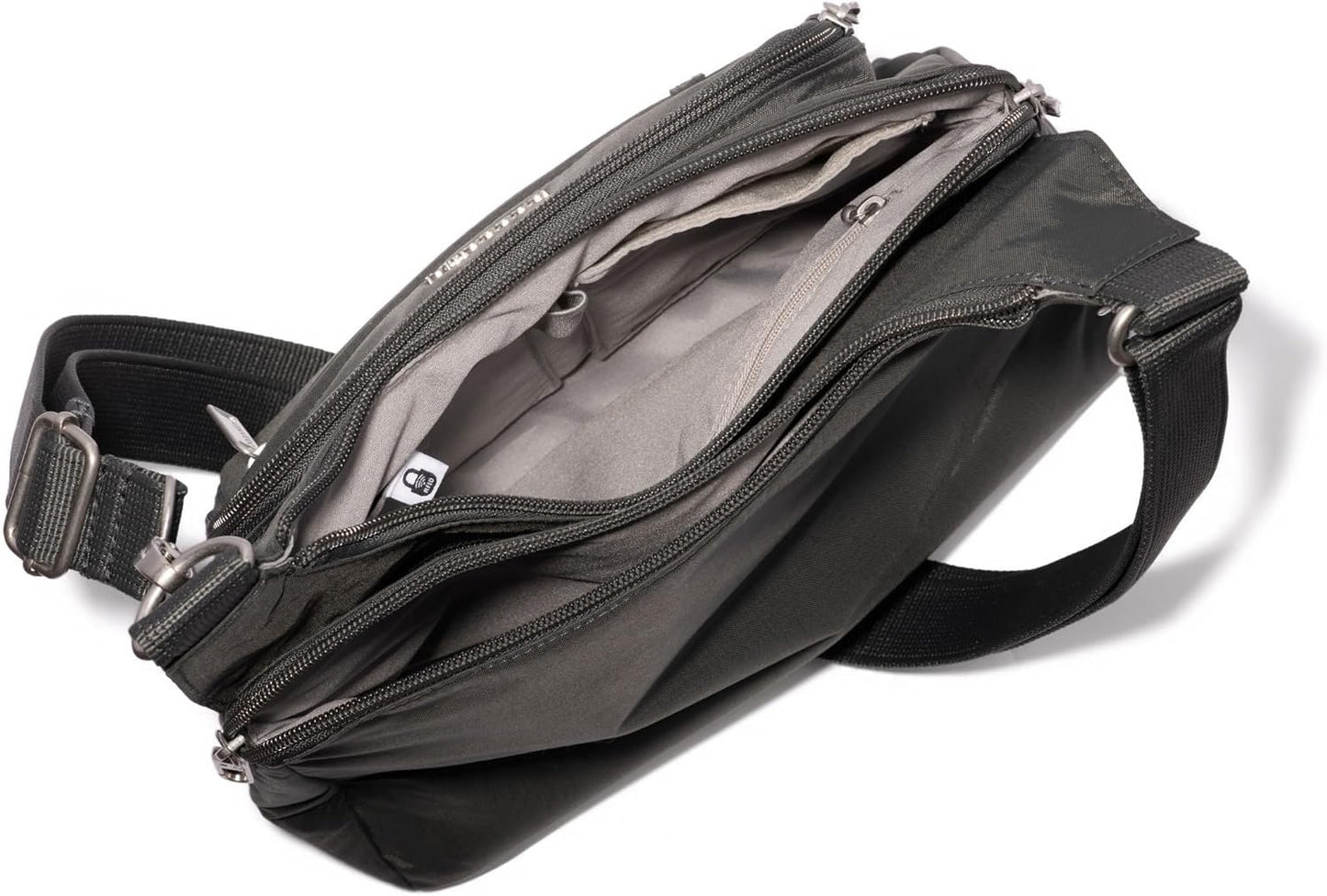 Baggallini Securtex Bandolera cruzada antirrobo 11\u201Dw X 8.5\u20...