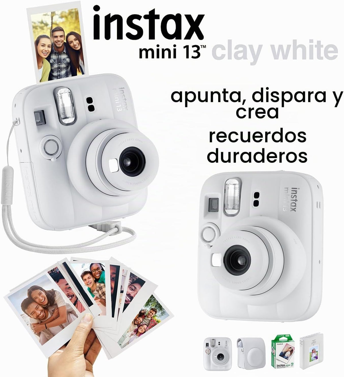 Fujifilm Cámara instantánea Instax Mini 13 con 60 películas y acces...