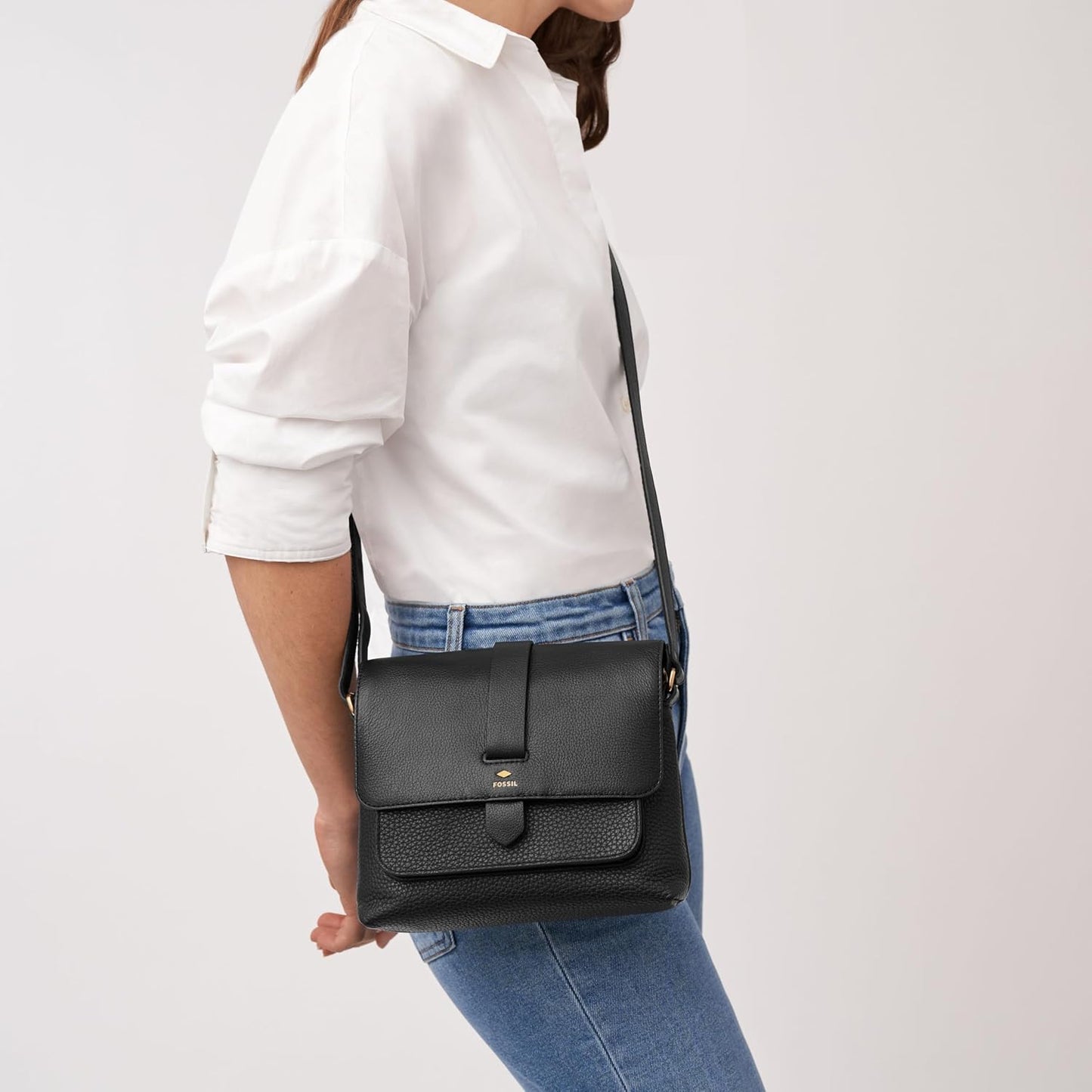 Fossil Kinley - Bolso bandolera grande para mujer