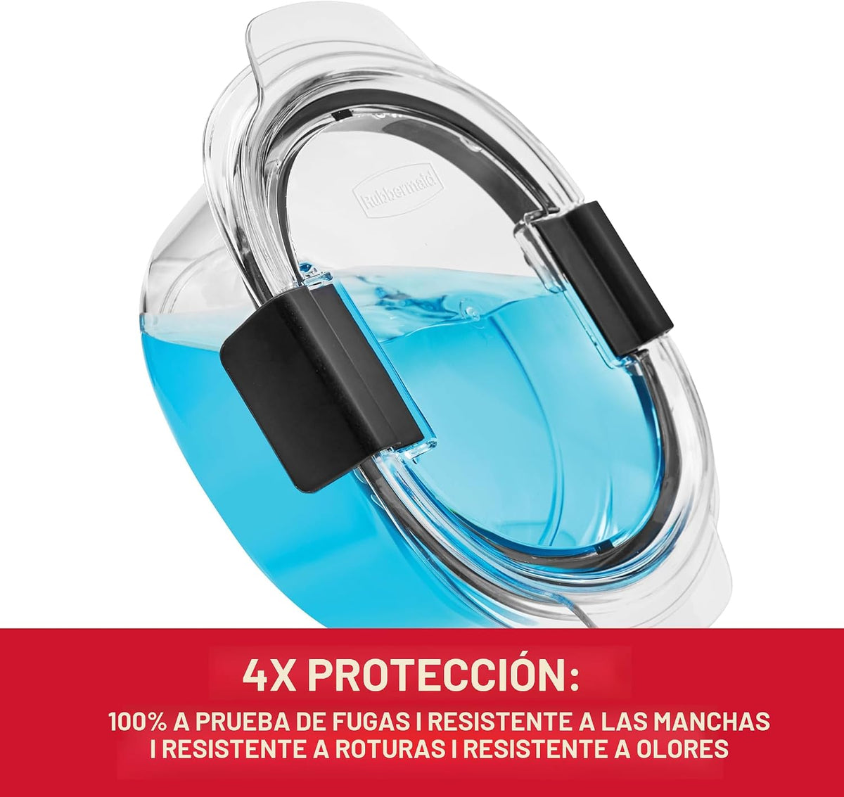 Rubbermaid Brilliance® - Recipientes redondos a prueba de fugas, ju...