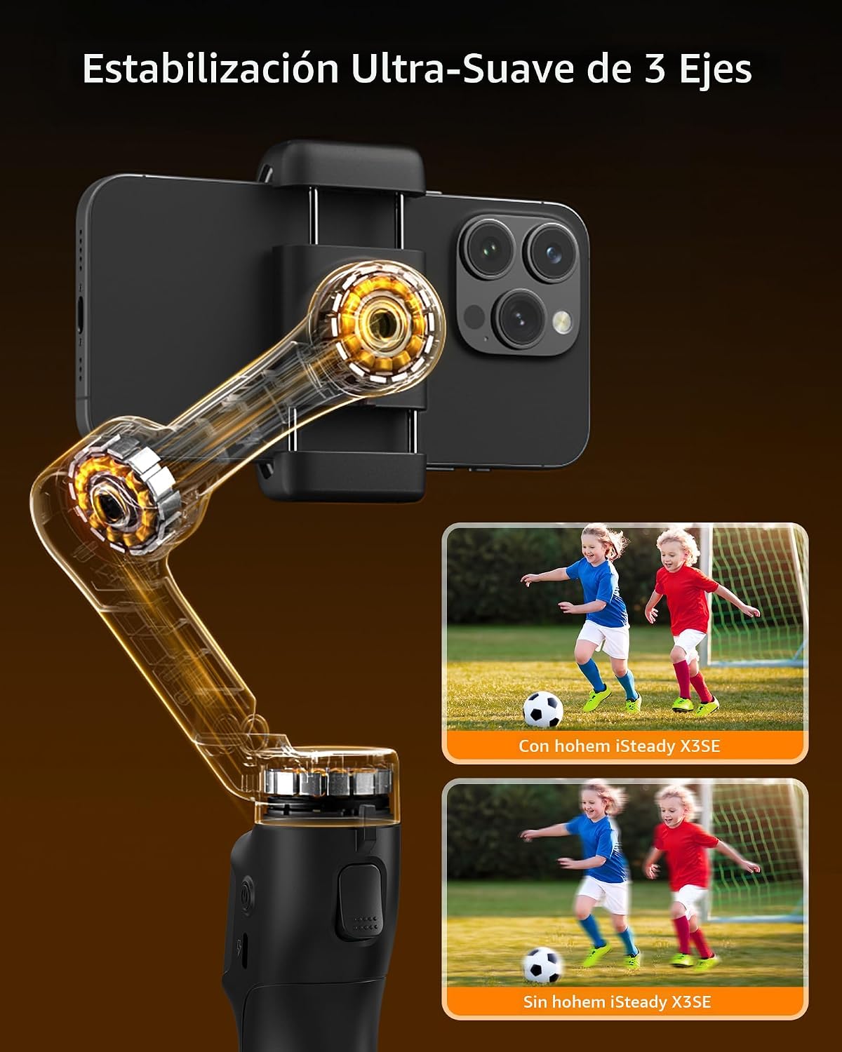 Estabilizador de cardán iSteady X3 SE de hohem para iPhone, estabil...