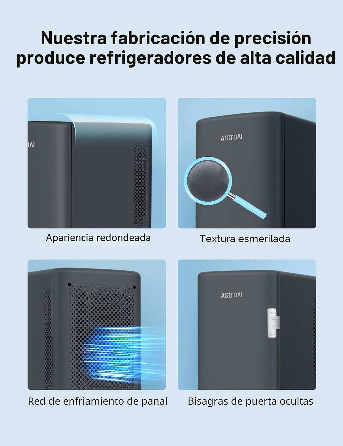AstroAI Mini Nevera 2.0 Gen, 6 Litros\/8 Latas Nevera de Maquillaje...