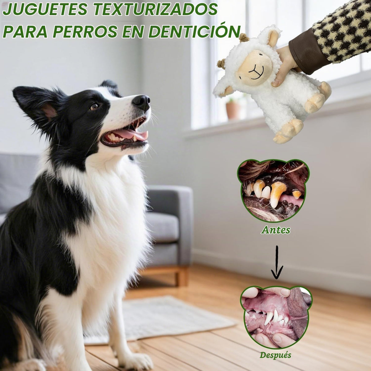 Juguetes Chirriantes para Perros Grandes - Juguetes de Masticación...