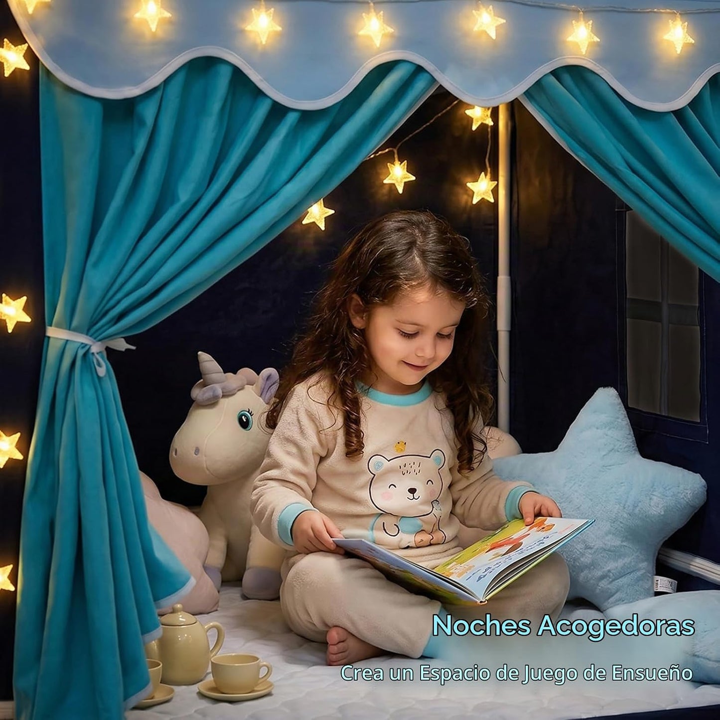 GeeSound Tienda de campaña para niños para niñas en el interior: co...