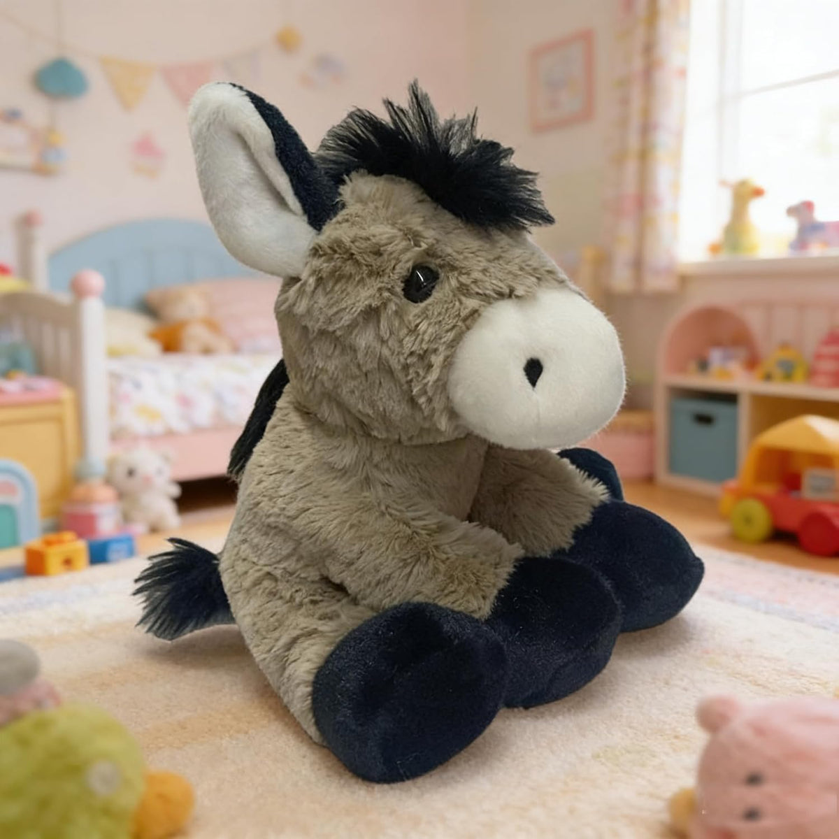 YUKOUQIAN Lindo muñeco de peluche de burro de 8 pulgadas para niñas...