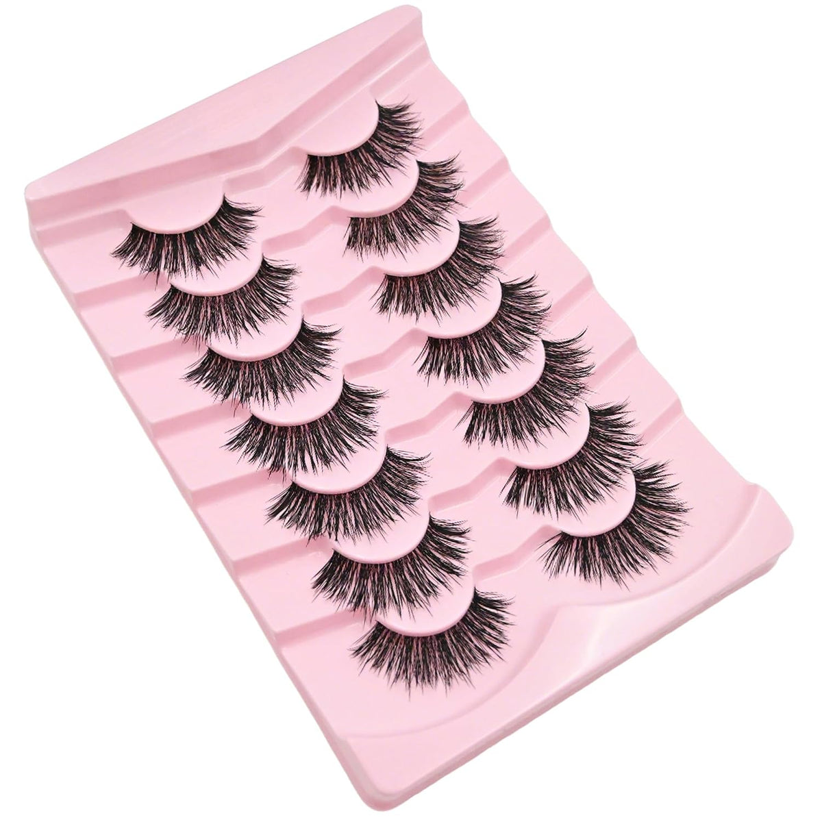 Onlyall Pestañas postizas naturales pestañas postizas finas 7 pares...