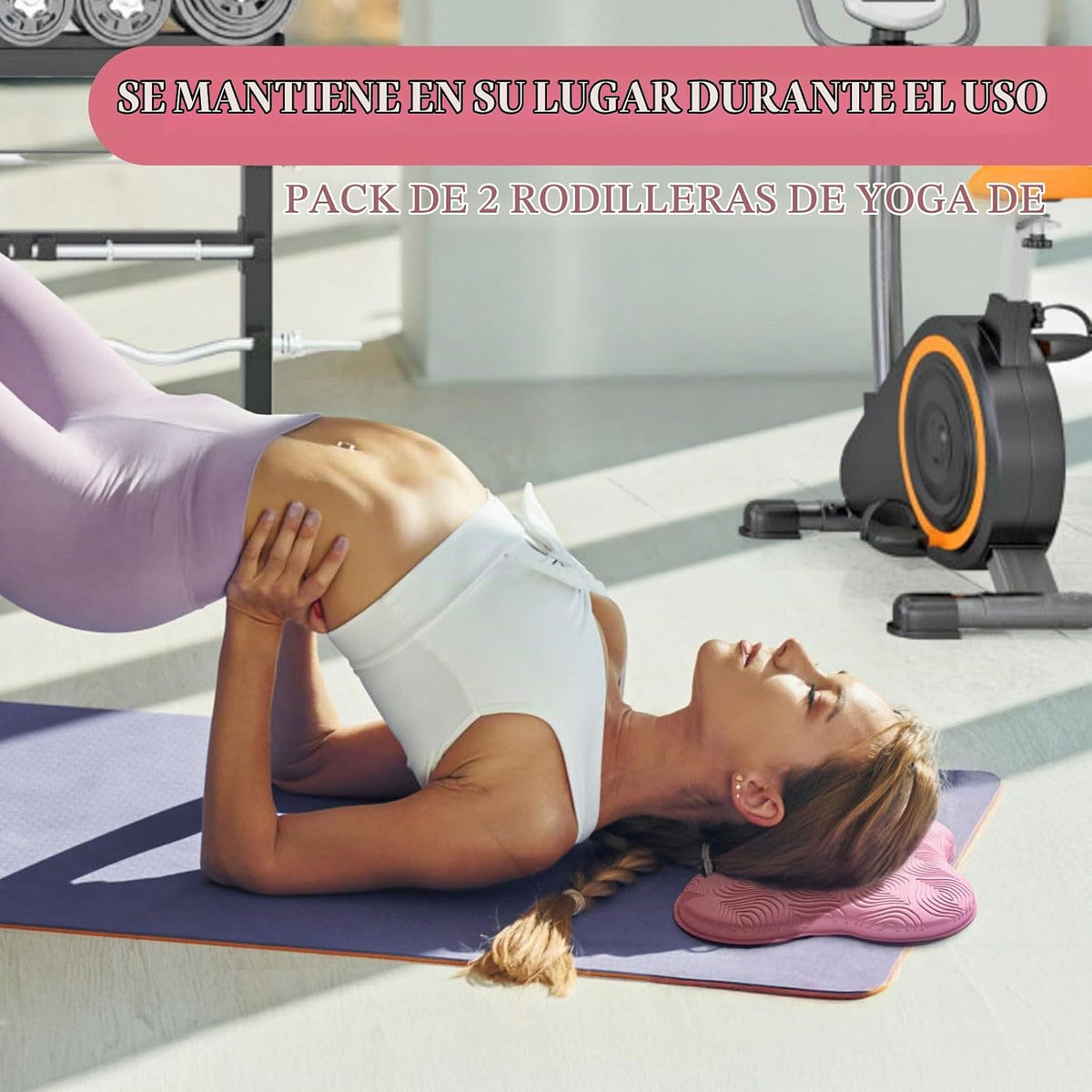 MBKHFLL Paquete de 2 Cojines de Yoga para Rodillas y Codos - Espuma...