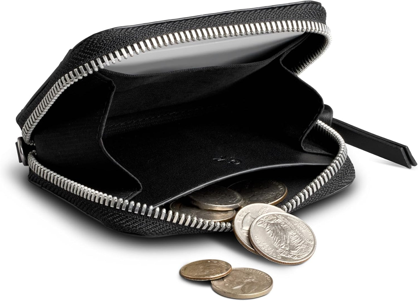Bellroy Folio Piccolo, Cartera pequeña de cuero con cremallera - Ne...