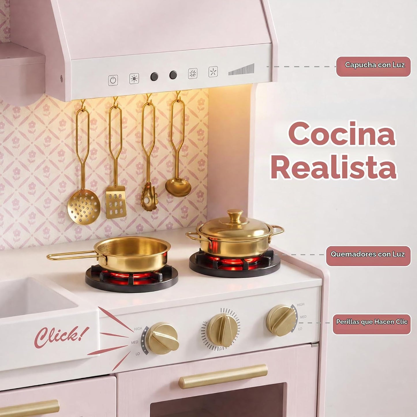 Best Choice Products Juego de cocina para niños y niños pequeños, j...