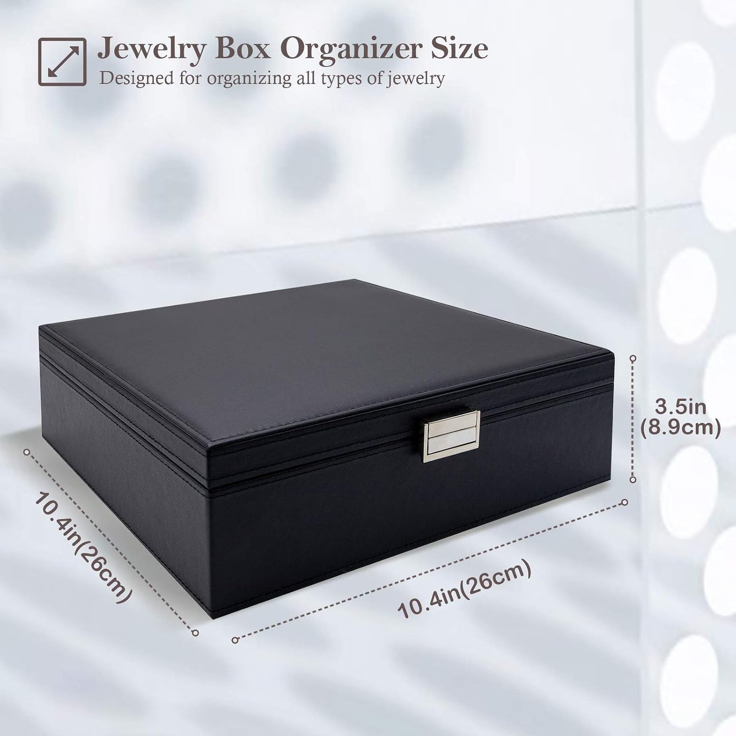 ProCase Caja de Joyas para Mujeres, 2 Capas Organizador de Joyas de...