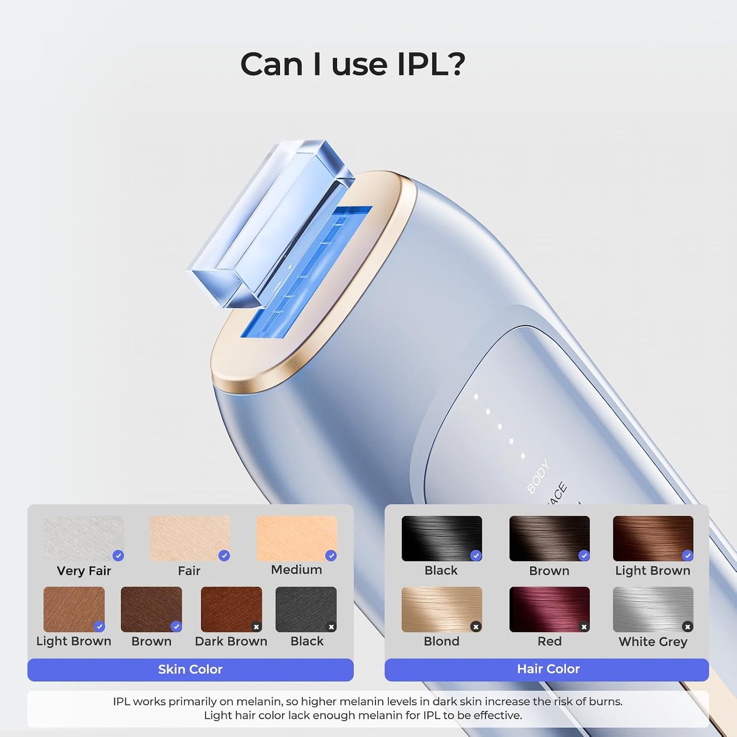 Mihilo Depilación láser, dispositivo de depilación láser IPL para m...