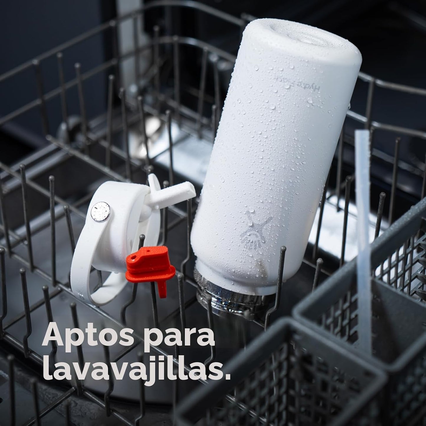 Botella Hydro Flask para agua, de acero inoxidable aislante, con ta...