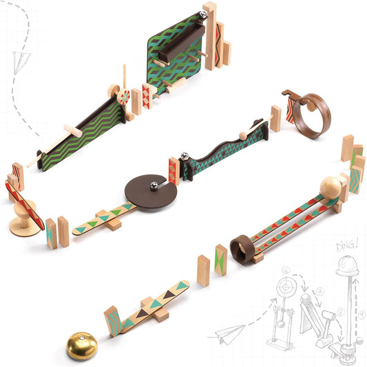 DJECO Zig &amp; Go Big Boum - Juego de construcción de pared (48 pi...