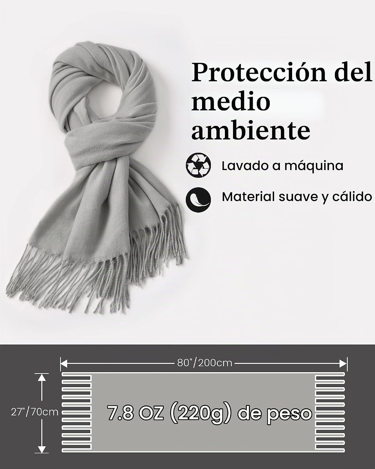 Ymomode Bufandas para mujer, chales de pashmina y envolturas para v...