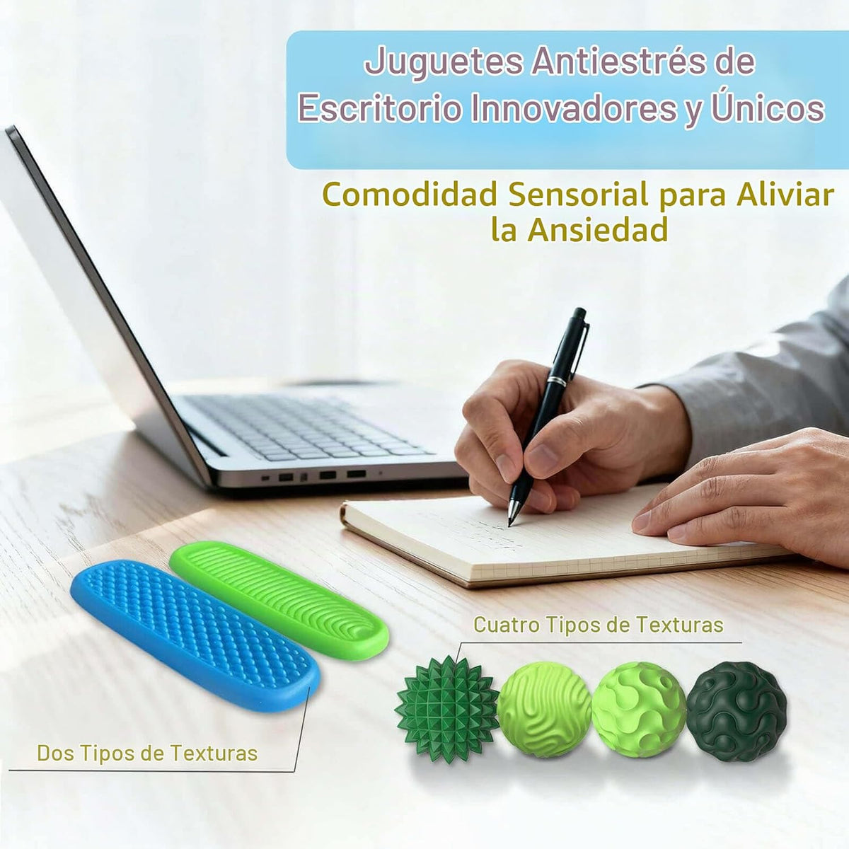 Juguetes Fidget para Adultos Bolas Magnéticas de Silicona y Piedras...