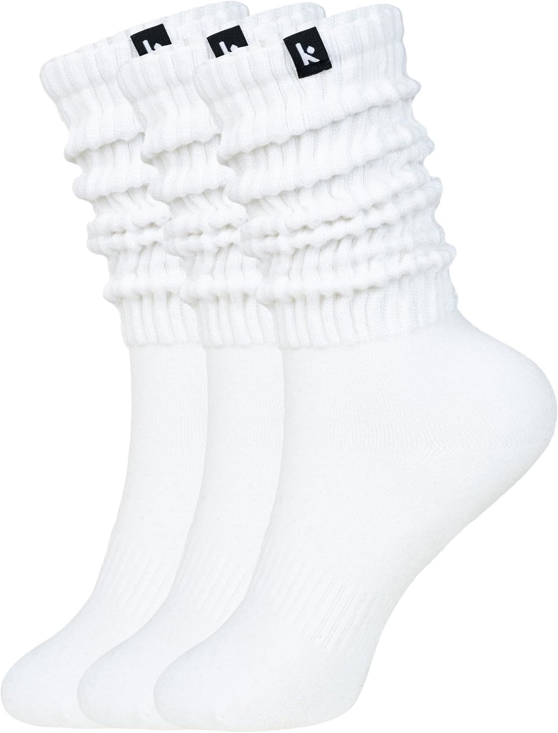 Kamo Fitness Calcetines de bota para mujer, largos y acogedores, 3...