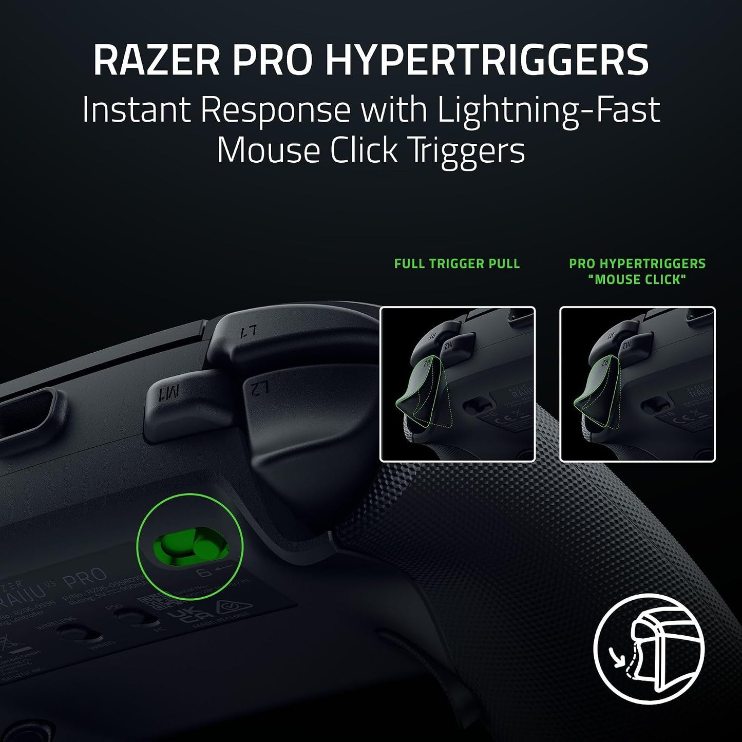 Controlador inalámbrico Razer Raiju V3 Pro con licencia oficial par...