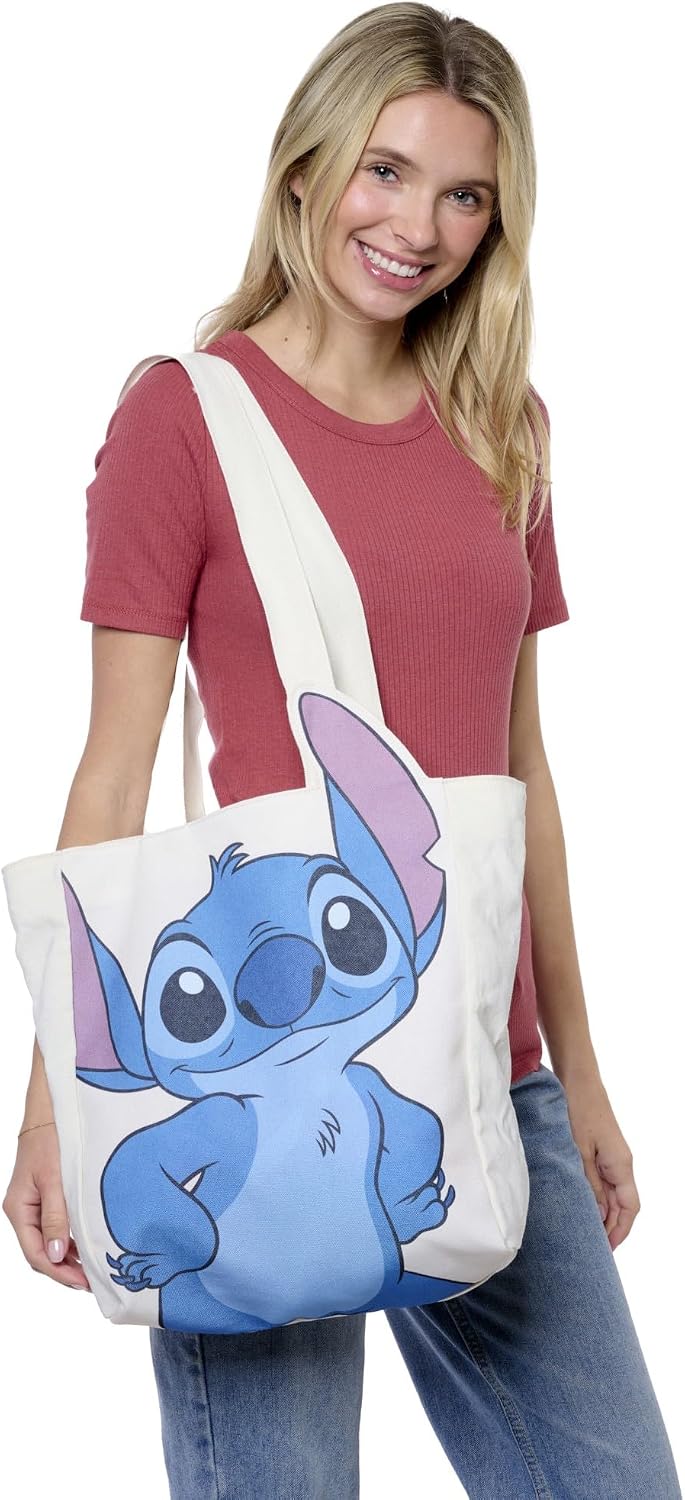 Disney Tote Pooh Eeyore Mickey Minnie Stitch Bolsa de lona