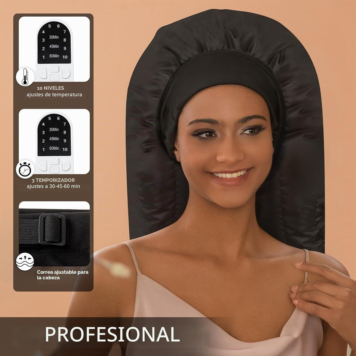 Amzpic Tapa térmica para vaporizador de cabello para acondicionamie...