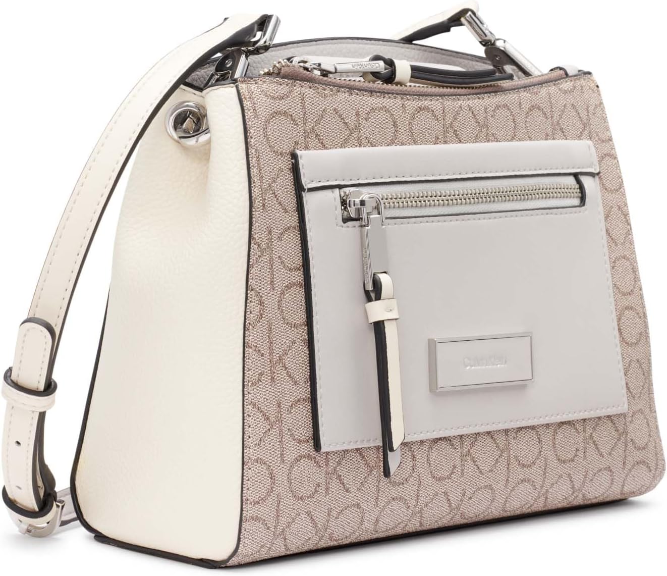 Calvin Klein Bolso bandolera Hadley con tres compartimentos para mujer