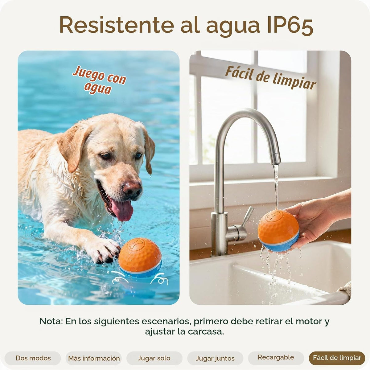 Apasiri Juguetes interactivos para perros: bola de perro temblorosa...