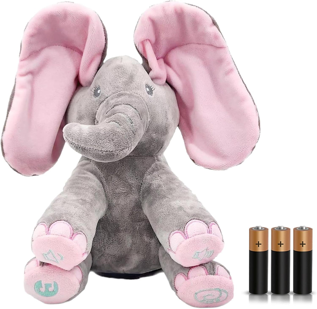 Dimple Kaia Elefante de Peluche Animado - Elefante Rosa de Peluche...