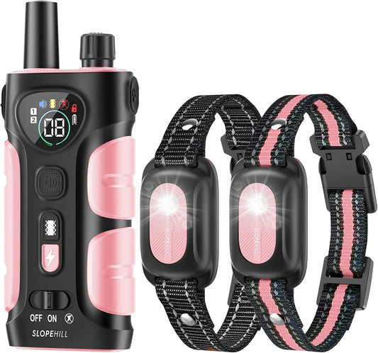SLOPEHILL Collar de choque para perros, collar de entrenamiento par...