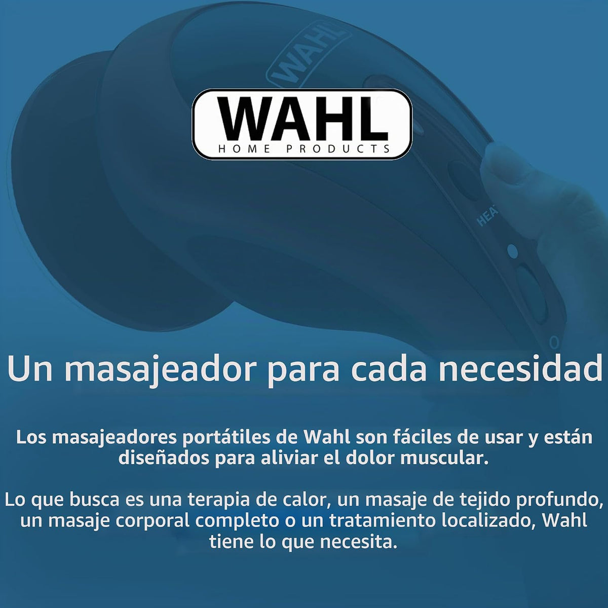 Wahl Clipper Deluxe - Kit de masaje giratorio de mano con cable de...