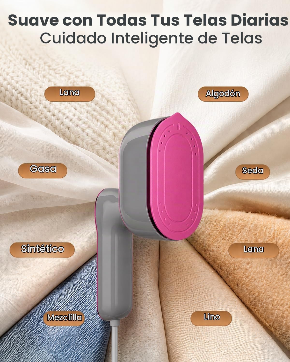 Vaporizador de hierro para ropa, vaporizador de ropa de viaje con m...