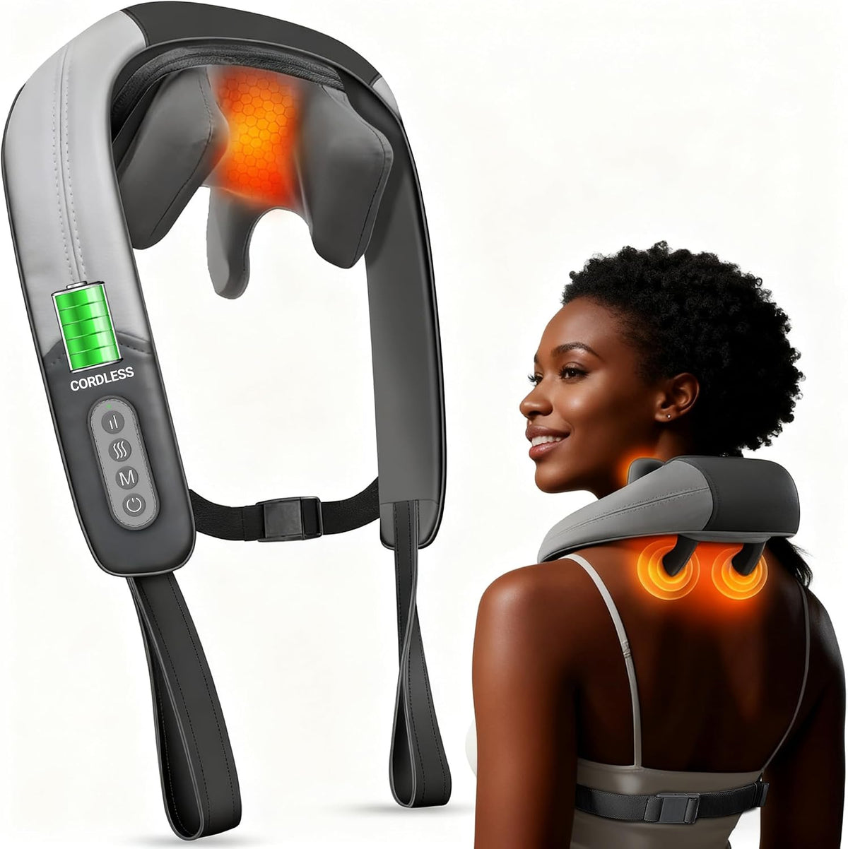 CuPiLo FSA Masajeador inalámbrico de cuello y hombros \u2013 Masaje...