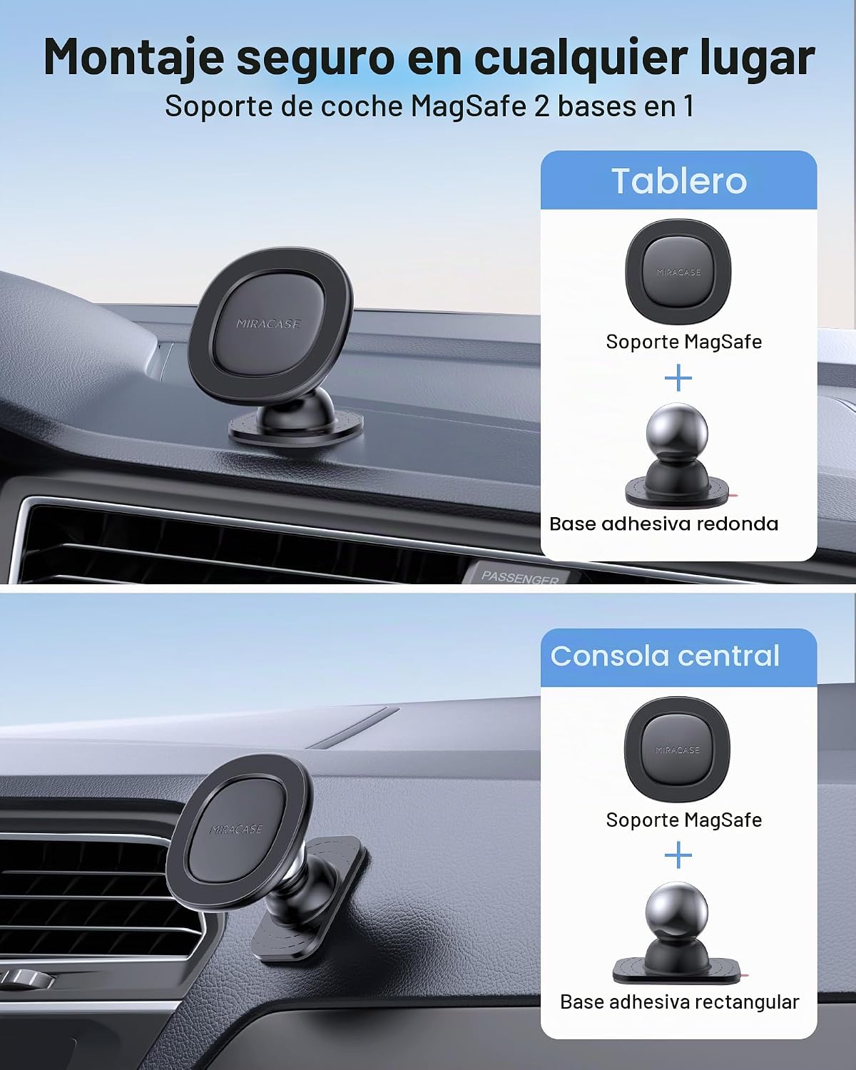 Miracase Soporte magnético para teléfono MagSafe para el salpicader...