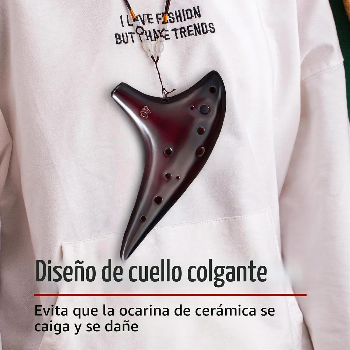 Ocarina \u201COcean Notes\u201D de 12 agujeros, forma de batata, he...