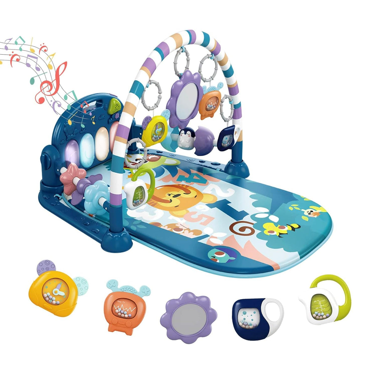 dearlomum Alfombra de Juego para Bebés, Divertido Piano de Juego pa...