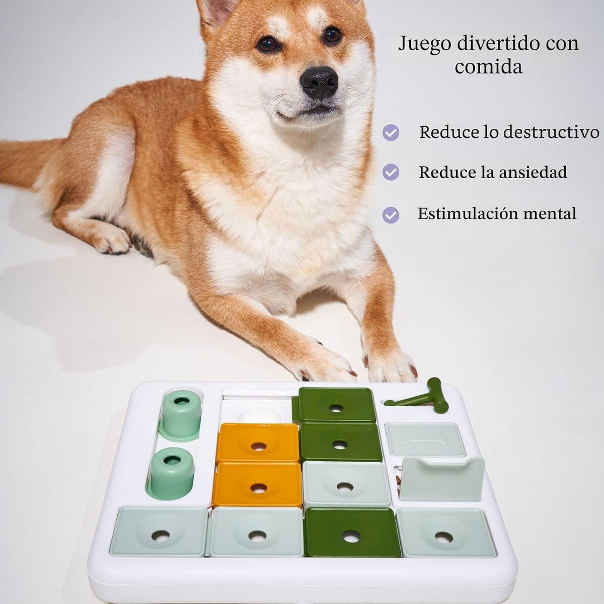 Barkwhiz Juguete Rompecabezas para Perros de 3 Niveles, Estimulació...