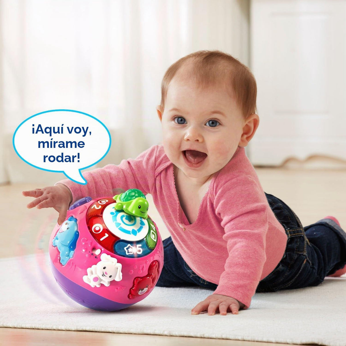 VTech Wiggle and Crawl Ball, morado