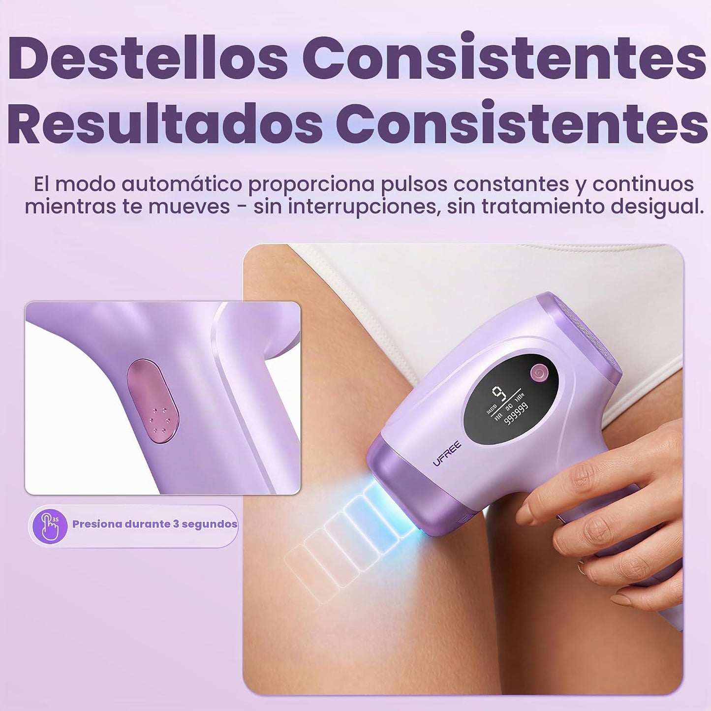 Ufree Dispositivo de depilación IPL, cuerpo completo para mujeres y...