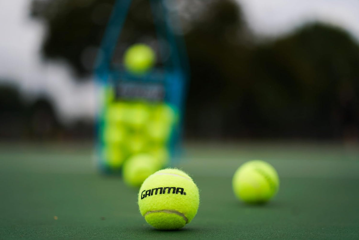 Gamma Sports Caja de pelotas de tenis sin presión - Ideal para prac...