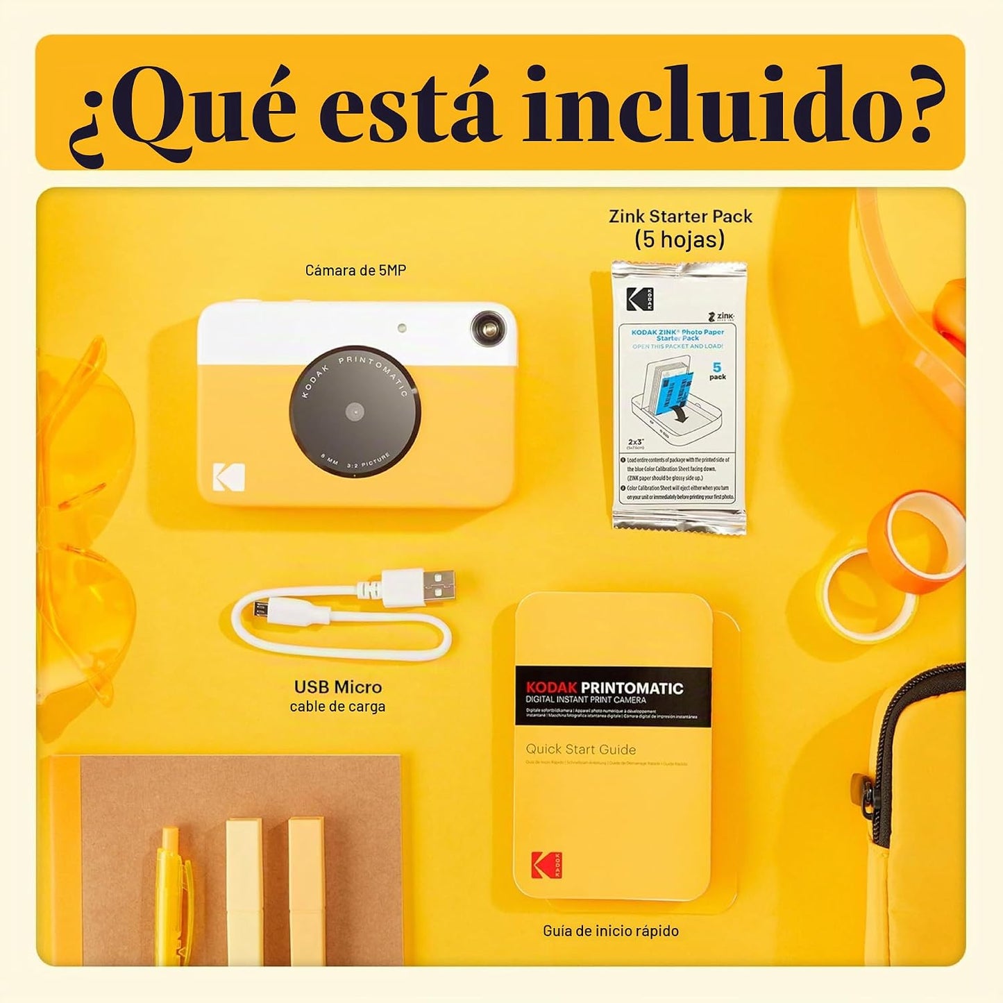 KODAK Printomatic - Cámara digital de impresión instantánea a todo...