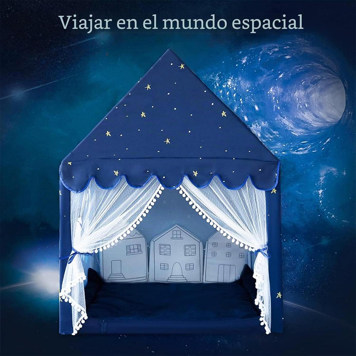 Tienda de campaña de juegos para niños, tienda de campaña interior...